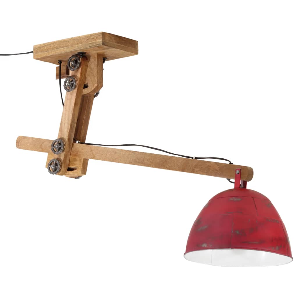 Vidaxx plafonnier 25 w e27 105x30x65-108 cm rouge patiné