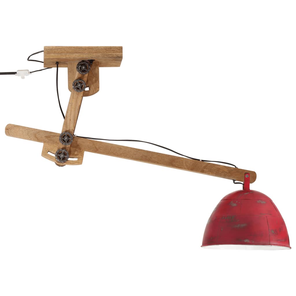 Vidaxx plafonnier 25 w e27 105x30x65-108 cm rouge patiné