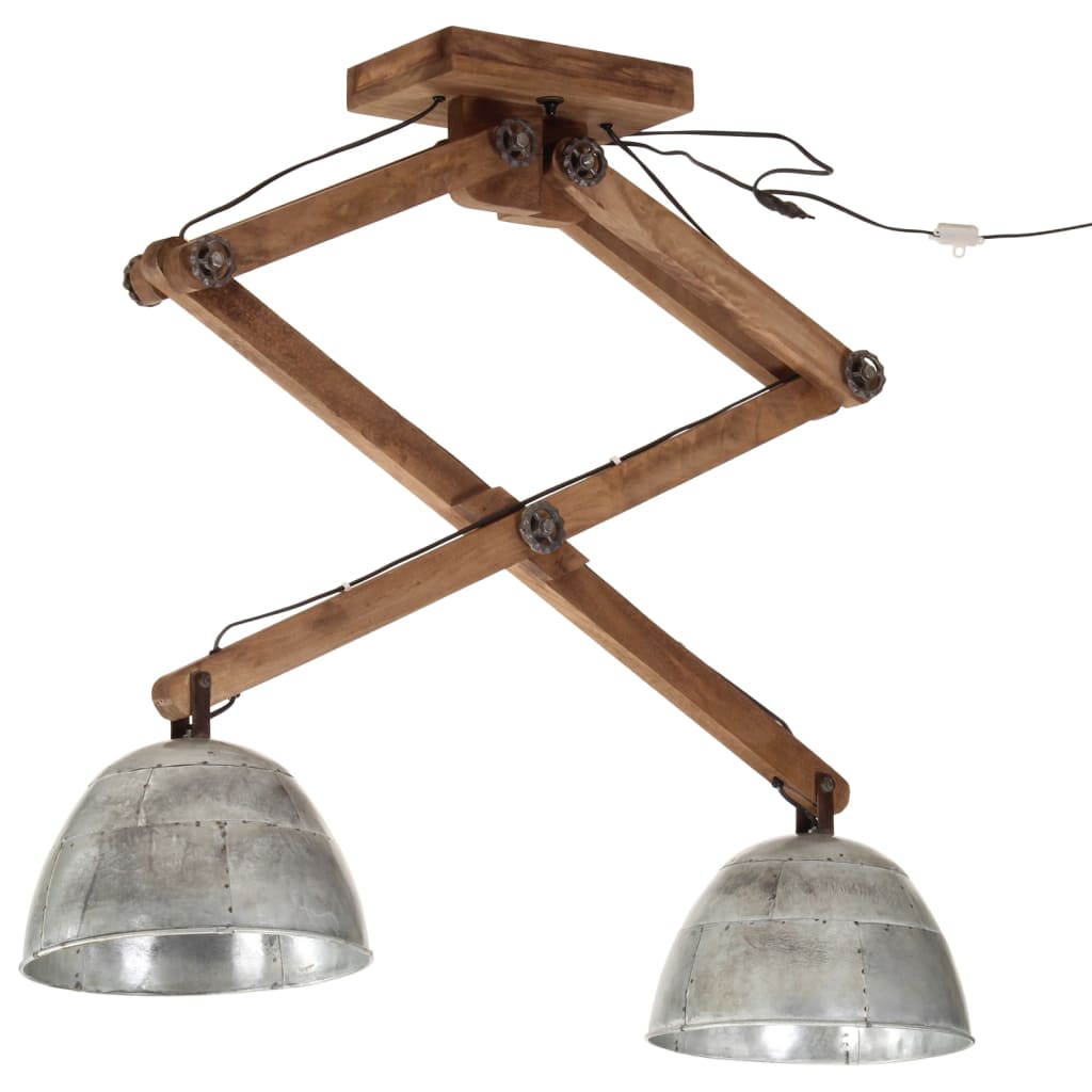 Vidaxx plafonnier 25 w e27 29x18x85 cm argent vintage
