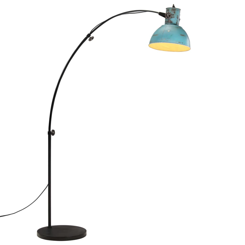 Vidaxxl lampadaire 25 w e27 150 cm bleu patiné
