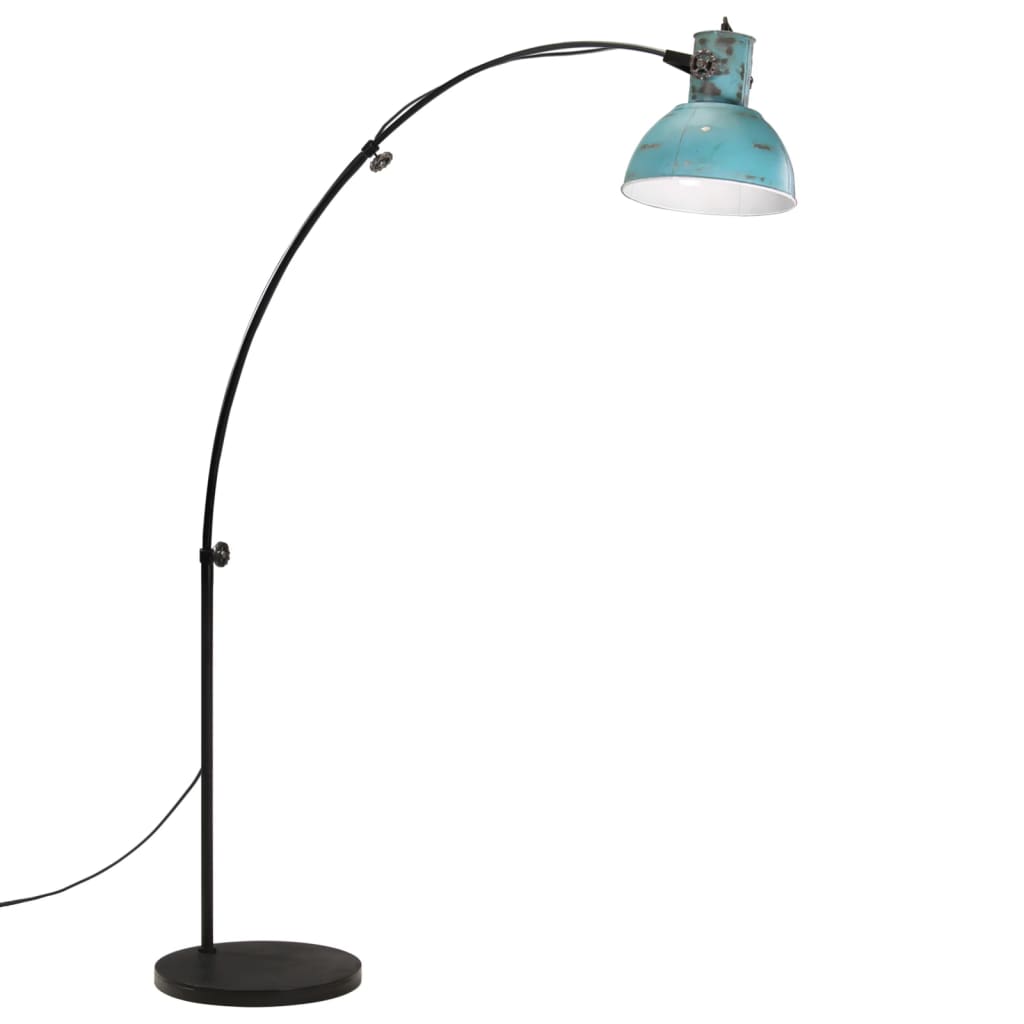 Vidaxxl lampadaire 25 w e27 150 cm bleu patiné