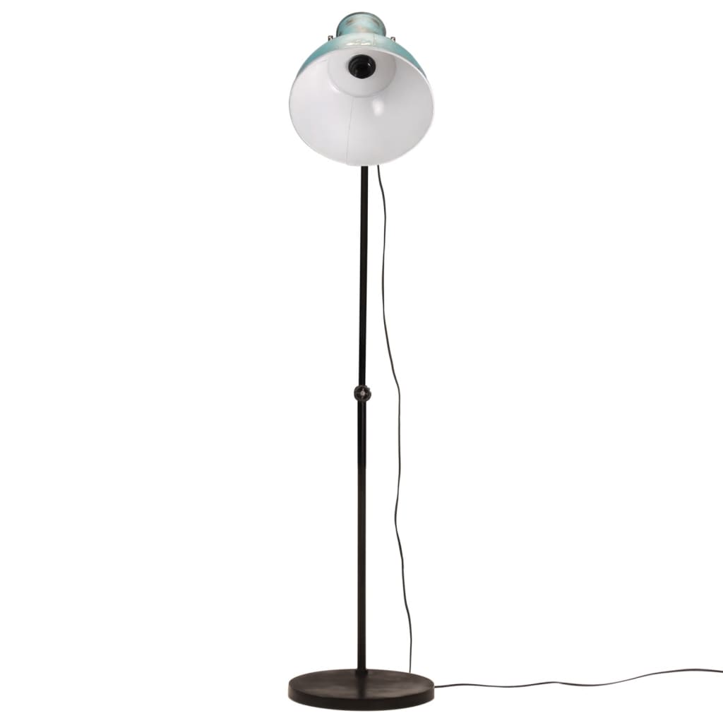 Vidaxxl lampadaire 25 w e27 150 cm bleu patiné