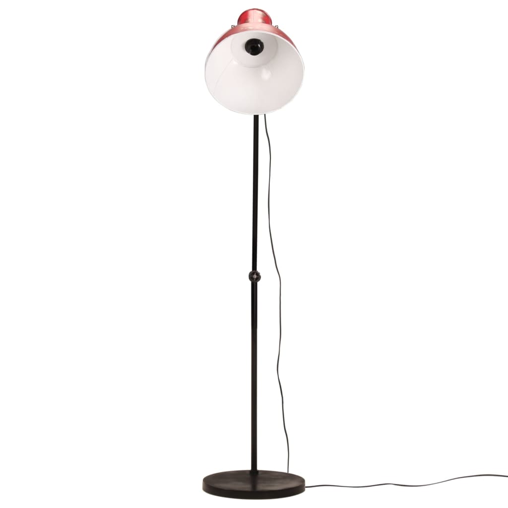 Vidaxxl lampadaire 25 w e27 150 cm rouge patiné