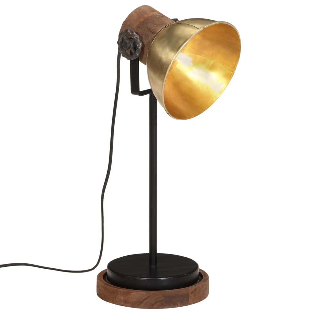 Vidaxx lampe de bureau 25 w e27 17x17x50 cm couleur laiton antique