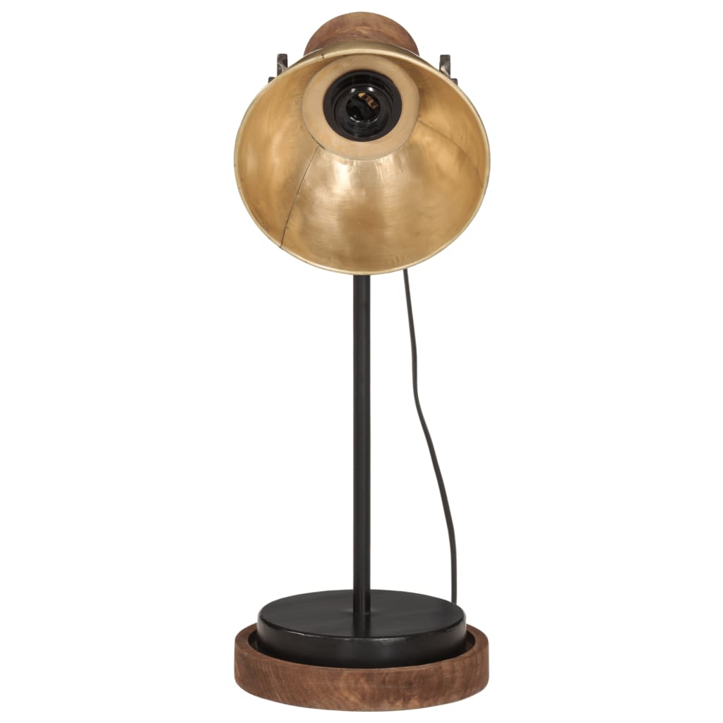 Vidaxx lampe de bureau 25 w e27 17x17x50 cm couleur laiton antique
