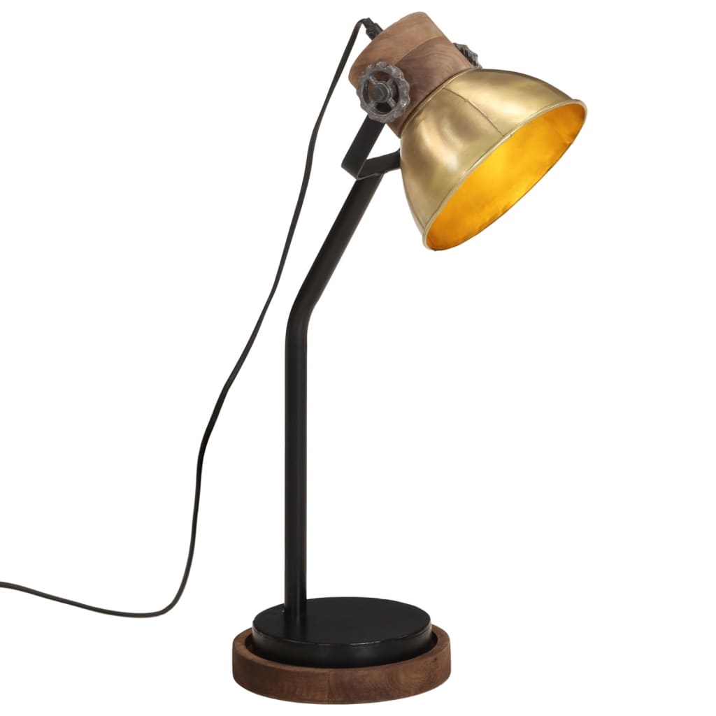 Vidaxx lampe de bureau 25 w e27 18x18x60 cm couleur laiton antique