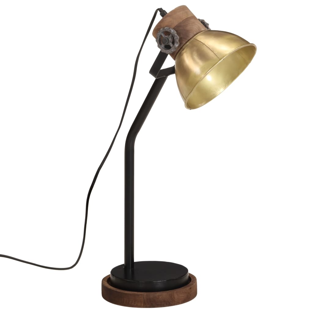 Vidaxx lampe de bureau 25 w e27 18x18x60 cm couleur laiton antique