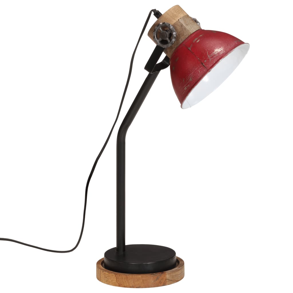 Vidaxx lampe de bureau 25 w e27 18x18x60 cm rouge patiné