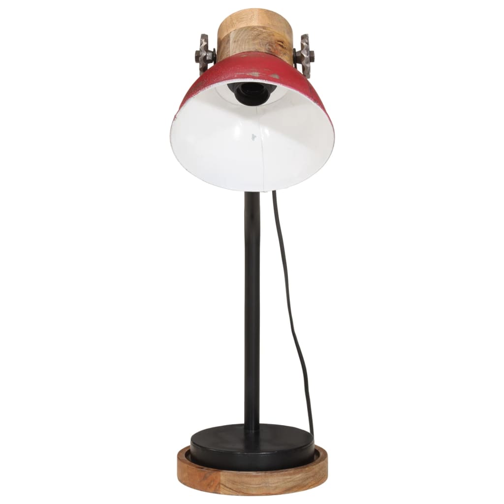 Vidaxx lampe de bureau 25 w e27 18x18x60 cm rouge patiné