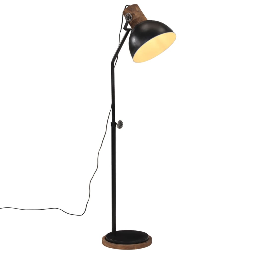Vidaxxl lampadaire 25 w e27 30x30x100-150 cm noir