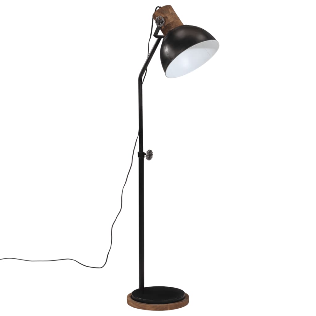 Vidaxxl lampadaire 25 w e27 30x30x100-150 cm noir