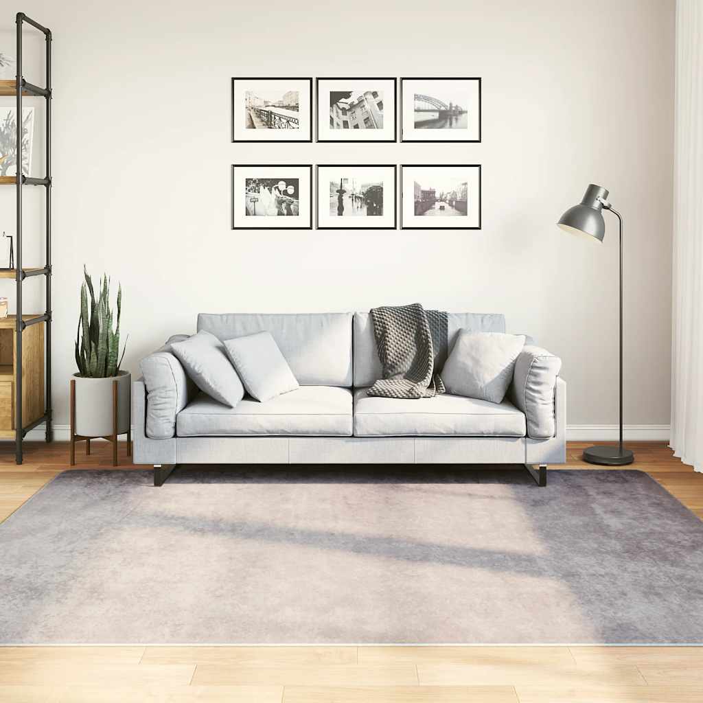 Vidaxx tapis lavable antidérapant 150x230 cm gris