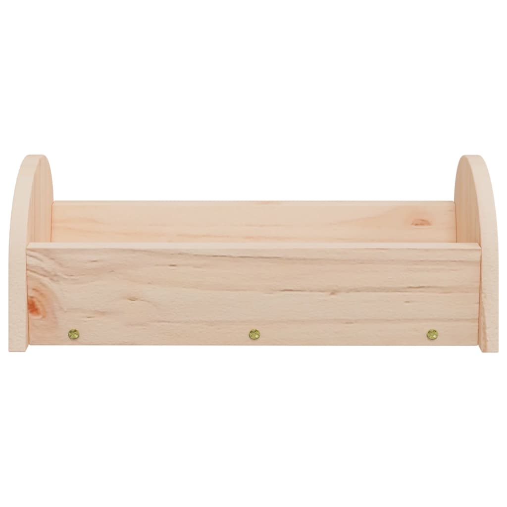 Vidaxx râtelier à foin pour lapins 28x10x10 cm en bois de pin massif