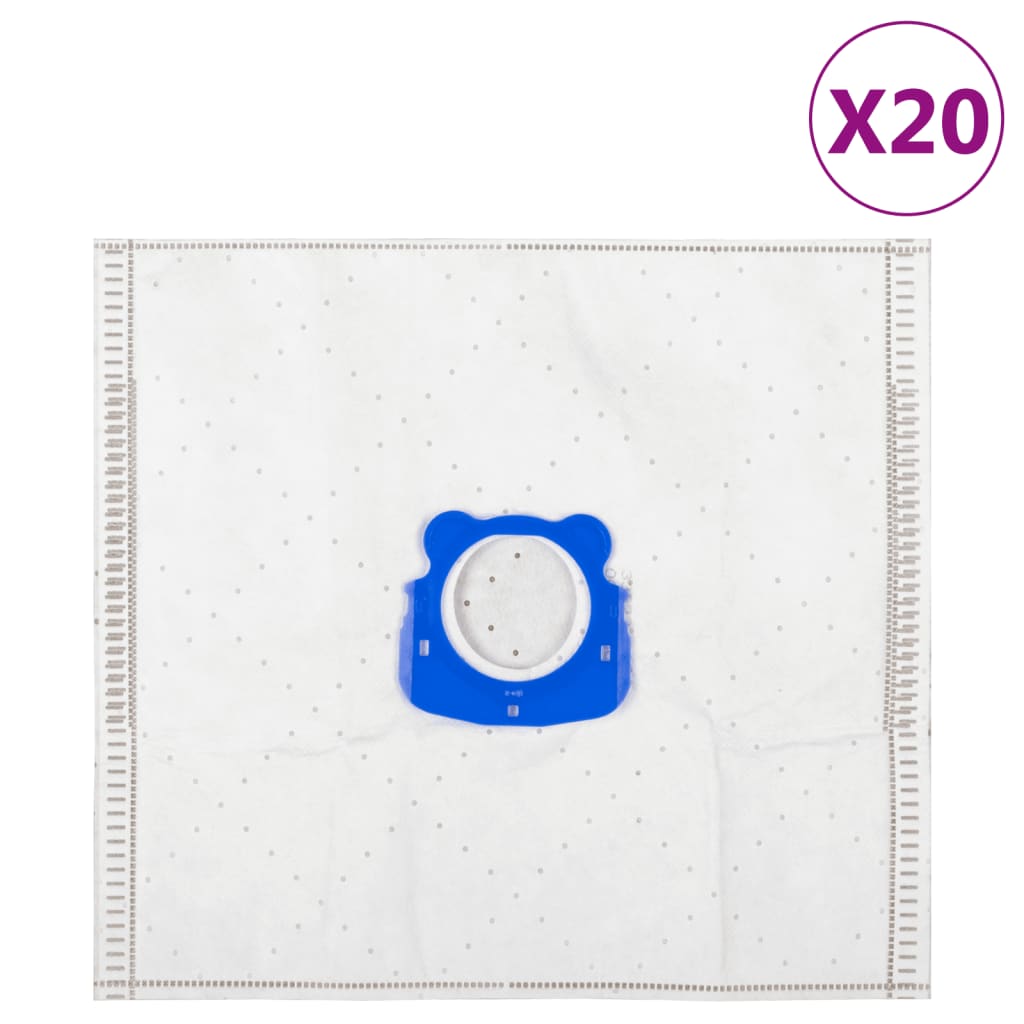 Sacs d'aspirateur VidaXL pour rowenta ro3125 20 pièces