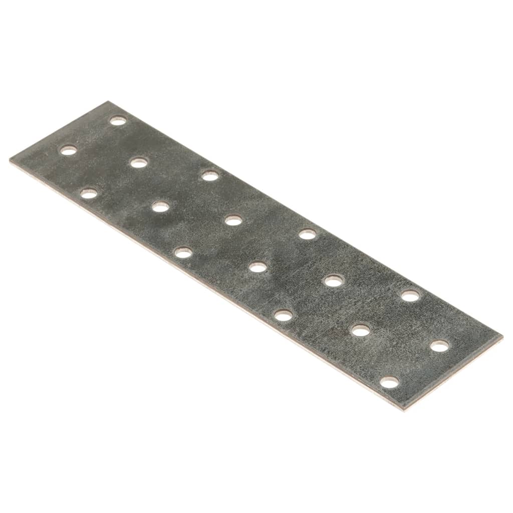 Plaques VidaXL perforées 60 pcs 2 mm 160x40 mm acier galvanisé