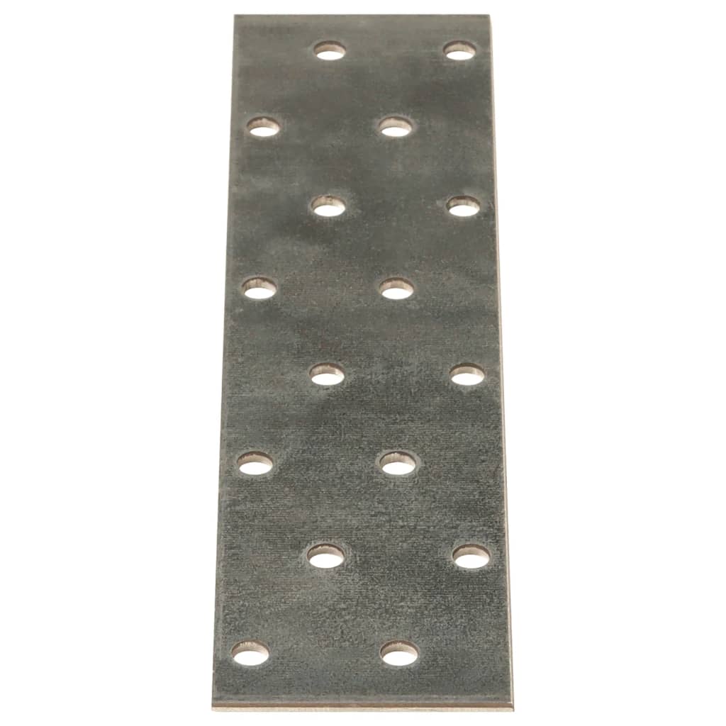 Plaques VidaXL perforées 60 pcs 2 mm 160x40 mm acier galvanisé