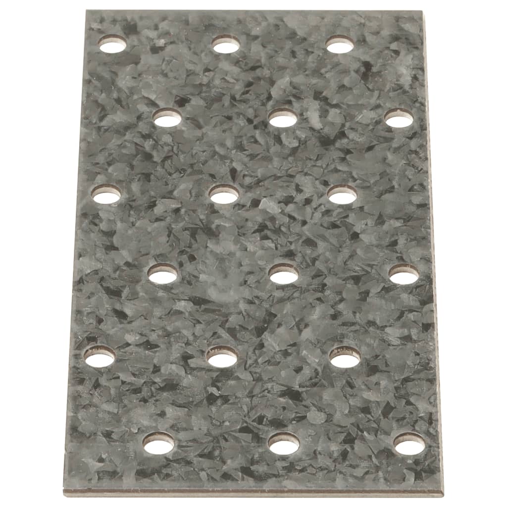 Plaques VidaXL perforées 40 pcs 2 mm 120x60 mm acier galvanisé