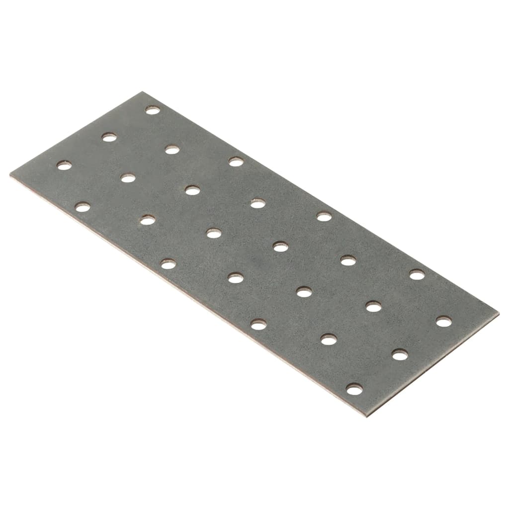 VidaXL Feuilles perforées 40 pcs 2 mm 160x60 mm acier galvanisé