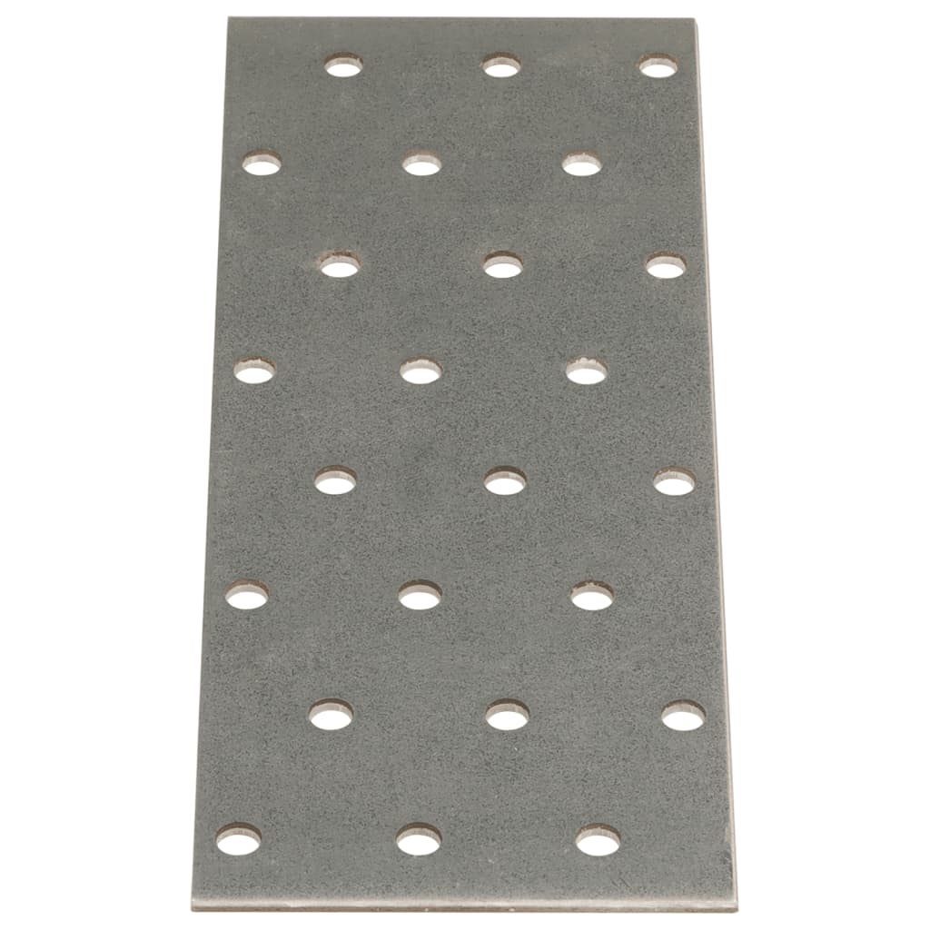 VidaXL Feuilles perforées 40 pcs 2 mm 160x60 mm acier galvanisé