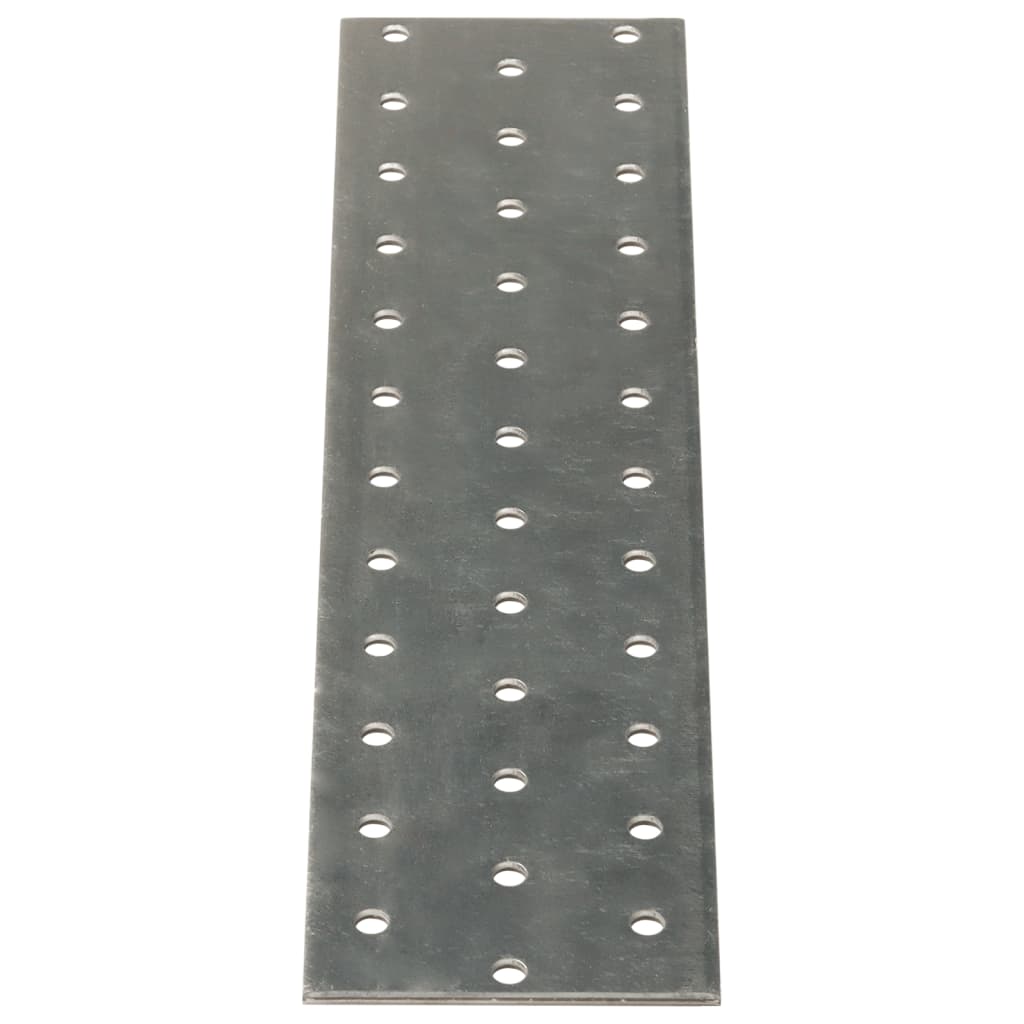VidaXL Feuilles perforées 40 pcs 2 mm 240x60 mm acier galvanisé