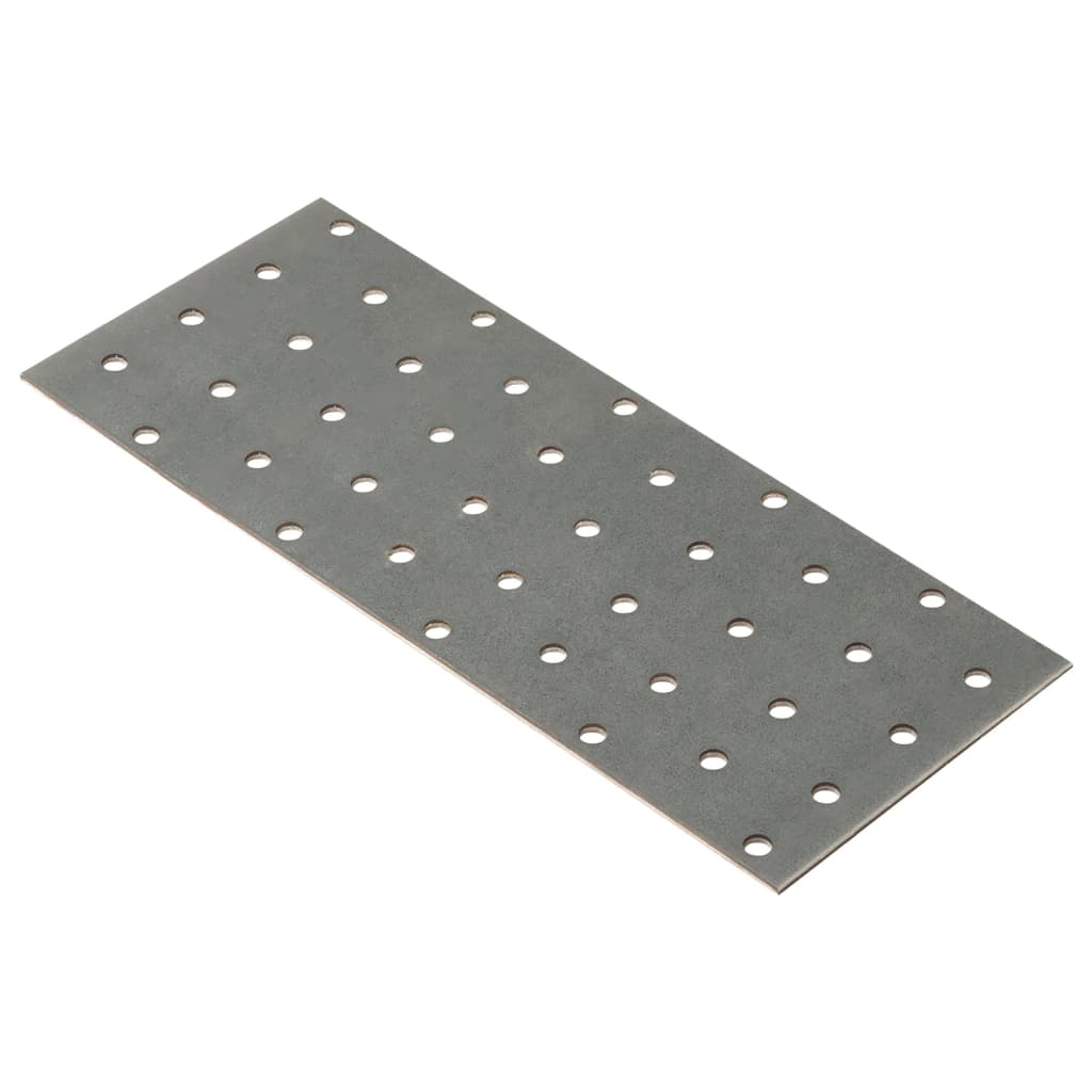 VidaXL Feuilles perforées 40 pcs 2 mm 200x80 mm acier galvanisé