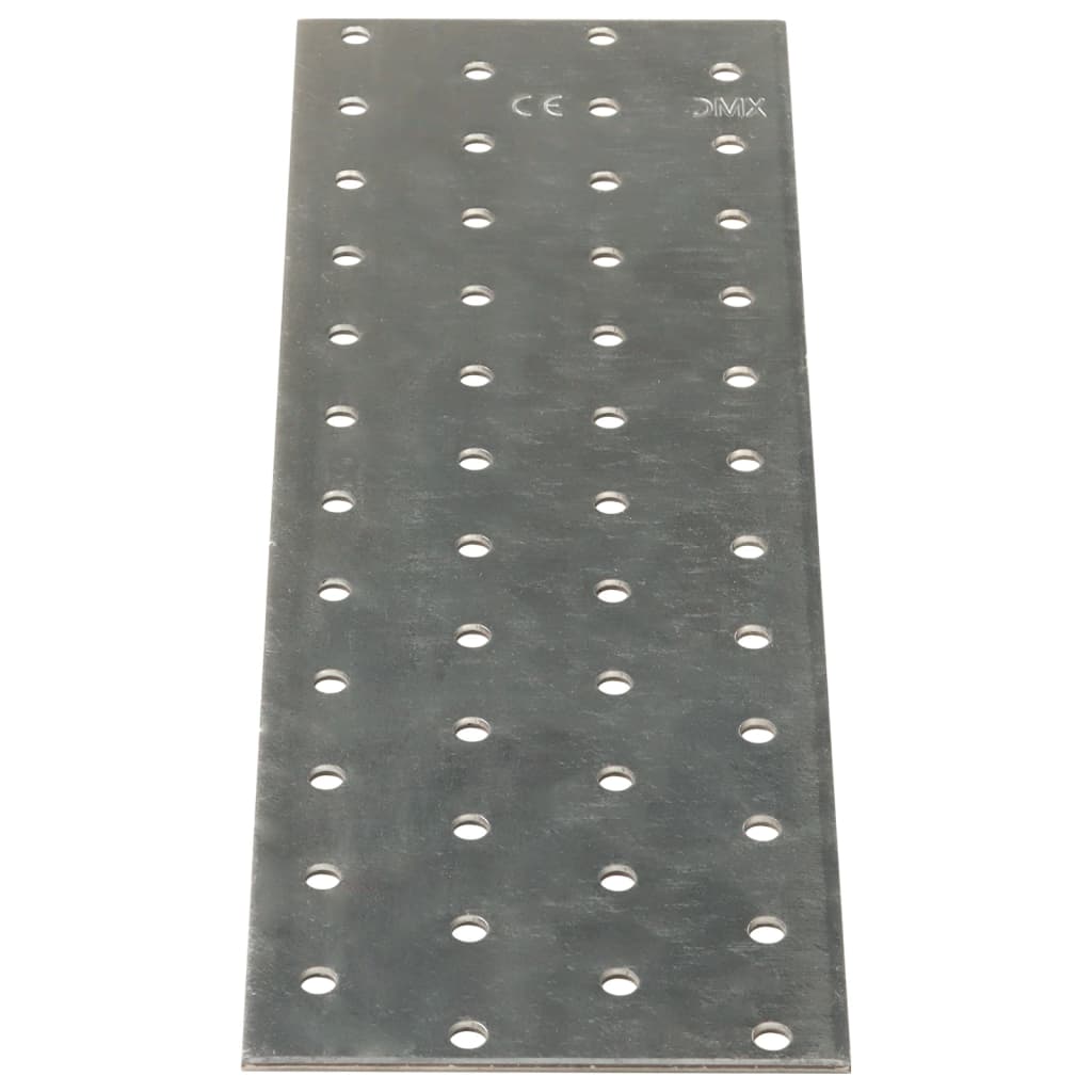 Plaques VidaXL perforées 20 pcs 2 mm 240x80 mm acier galvanisé