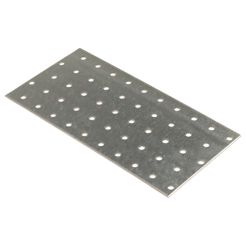 VidaXL Feuilles perforées 40 pcs 2 mm 200x100 mm acier galvanisé