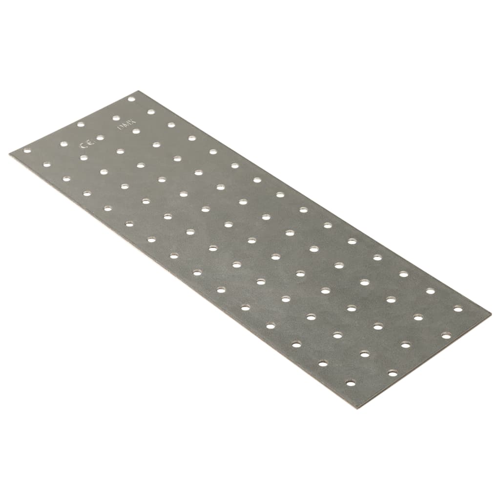 VidaXL Feuilles perforées 20 pcs 2 mm 300x100 mm acier galvanisé