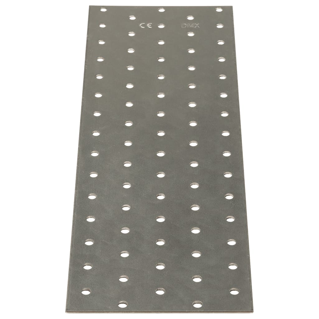 VidaXL Feuilles perforées 20 pcs 2 mm 300x100 mm acier galvanisé