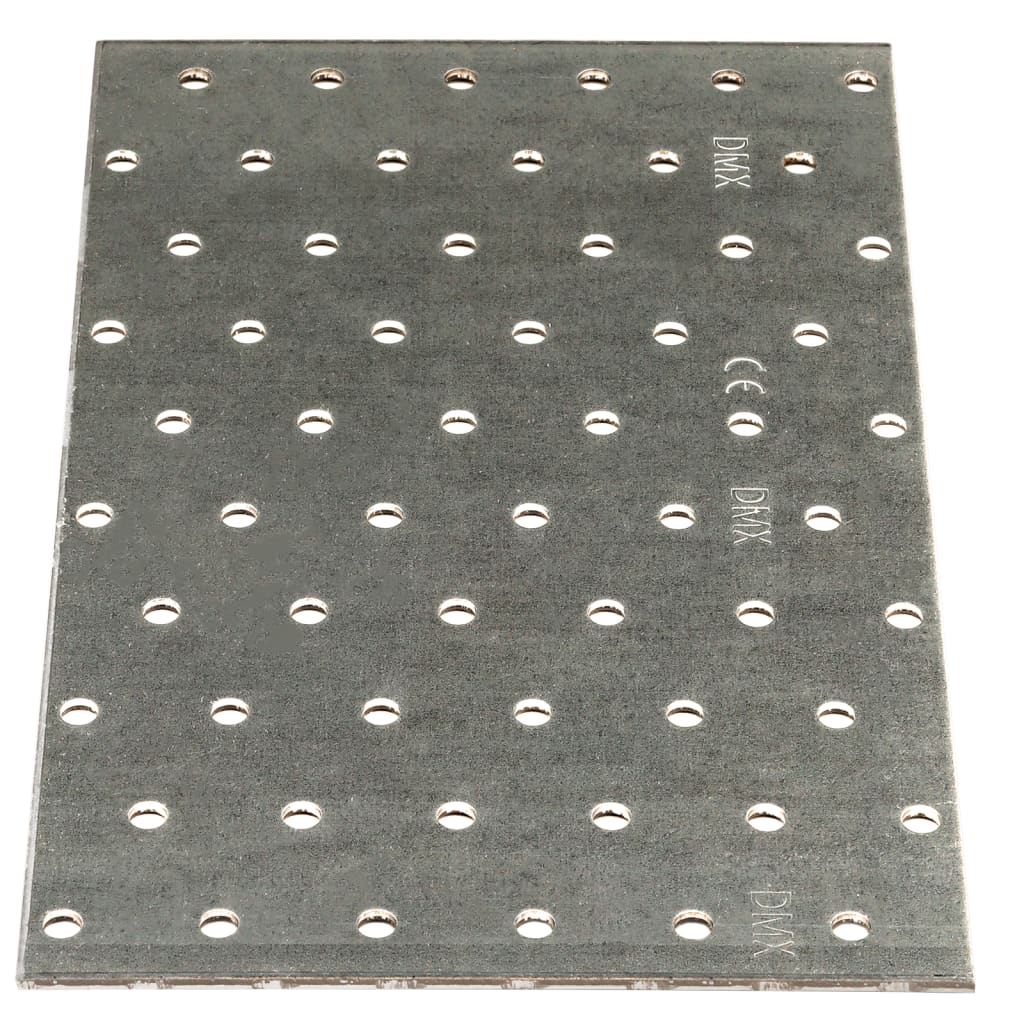 Plaques VidaXL perforées 20 pcs 2 mm 200x120 mm acier galvanisé