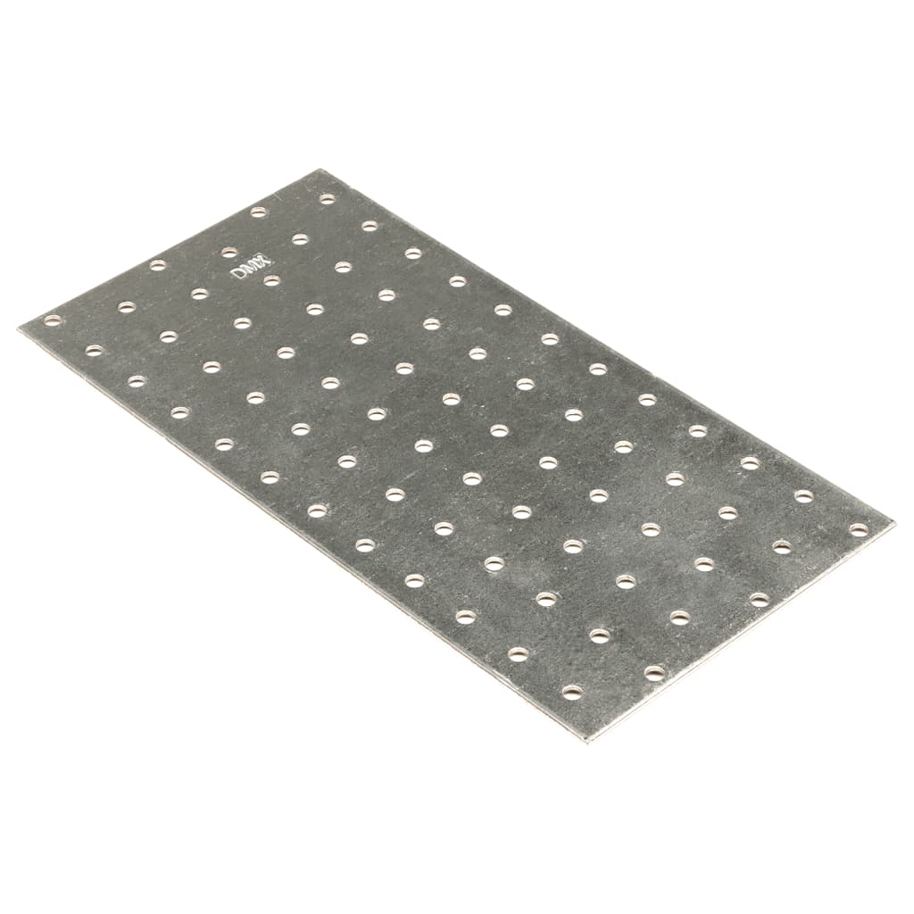 VidaXL Feuilles perforées 20 pcs 2 mm 240x120 mm acier galvanisé