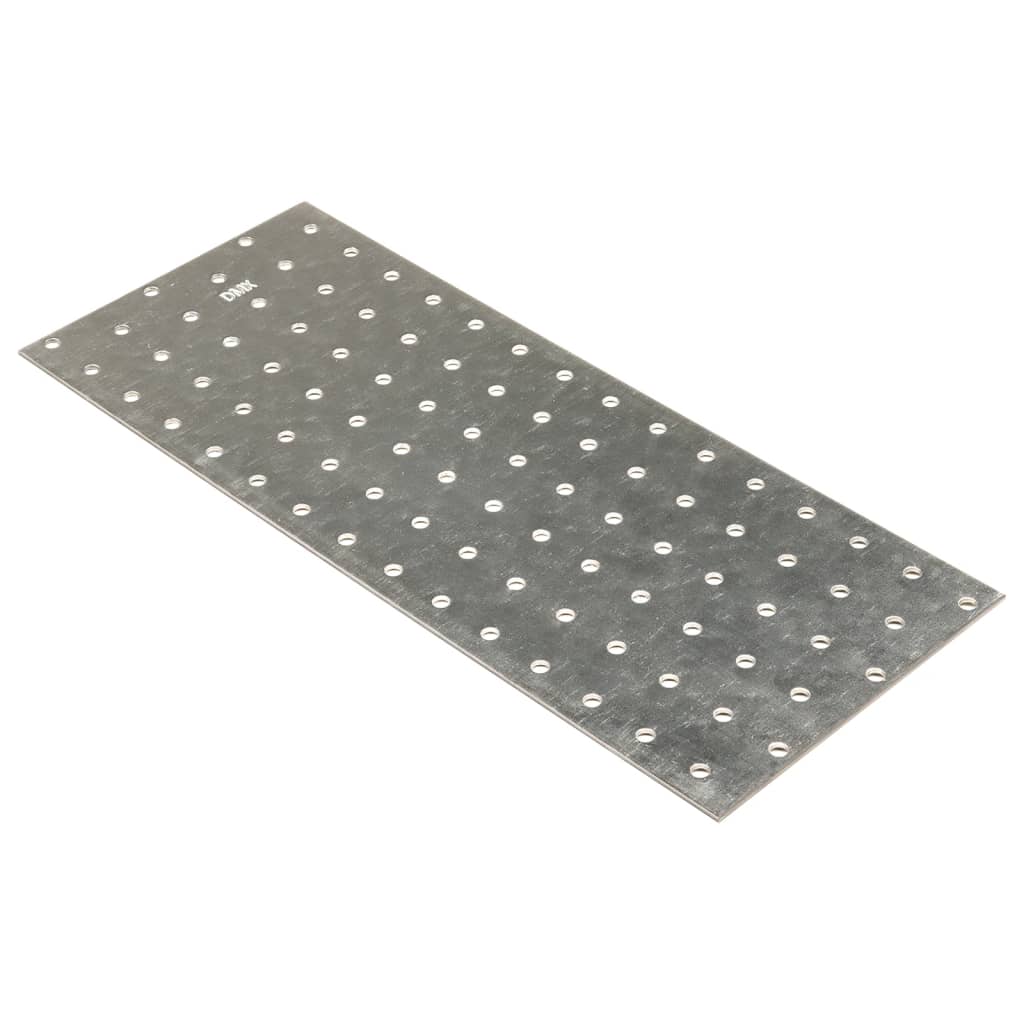 VidaXL Feuilles perforées 20 pcs 2 mm 300x120 mm acier galvanisé