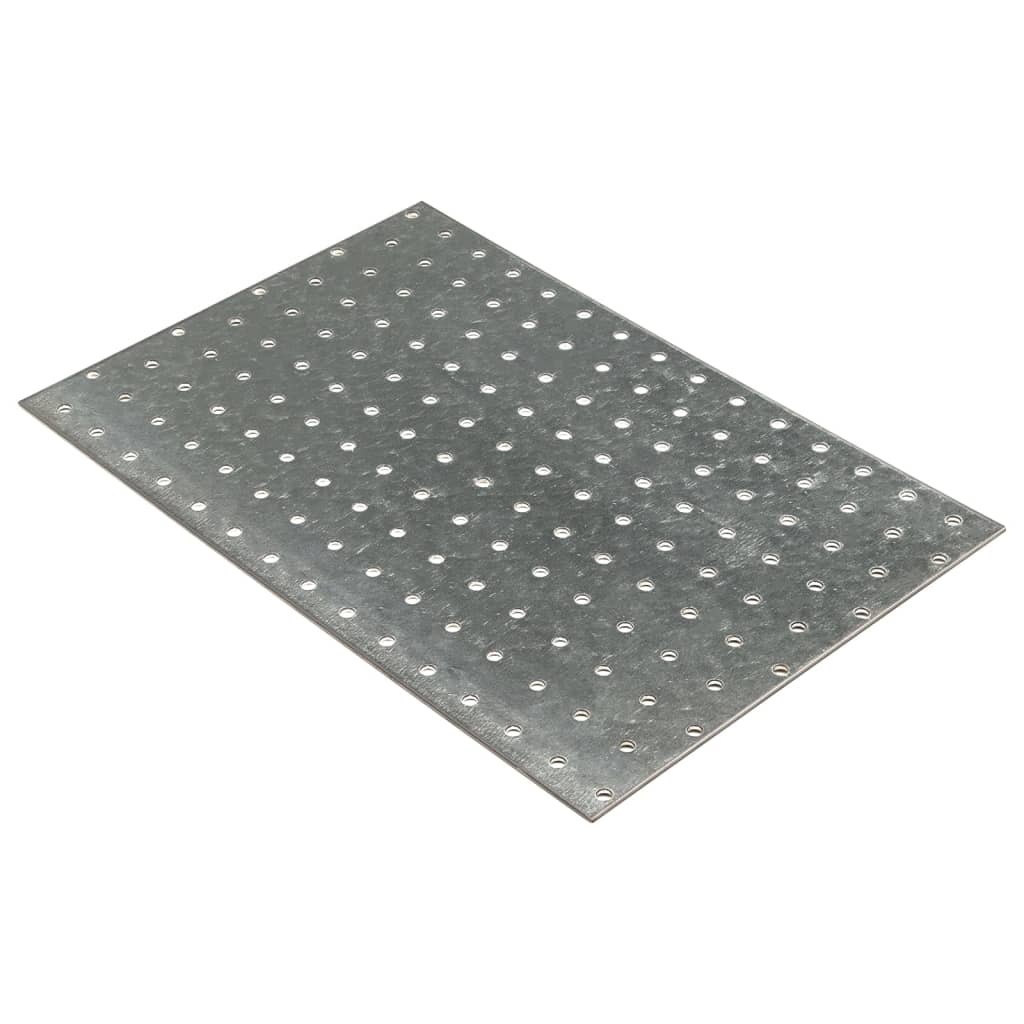 VidaXL Feuilles perforées 20 pcs 2 mm 300x200 mm acier galvanisé