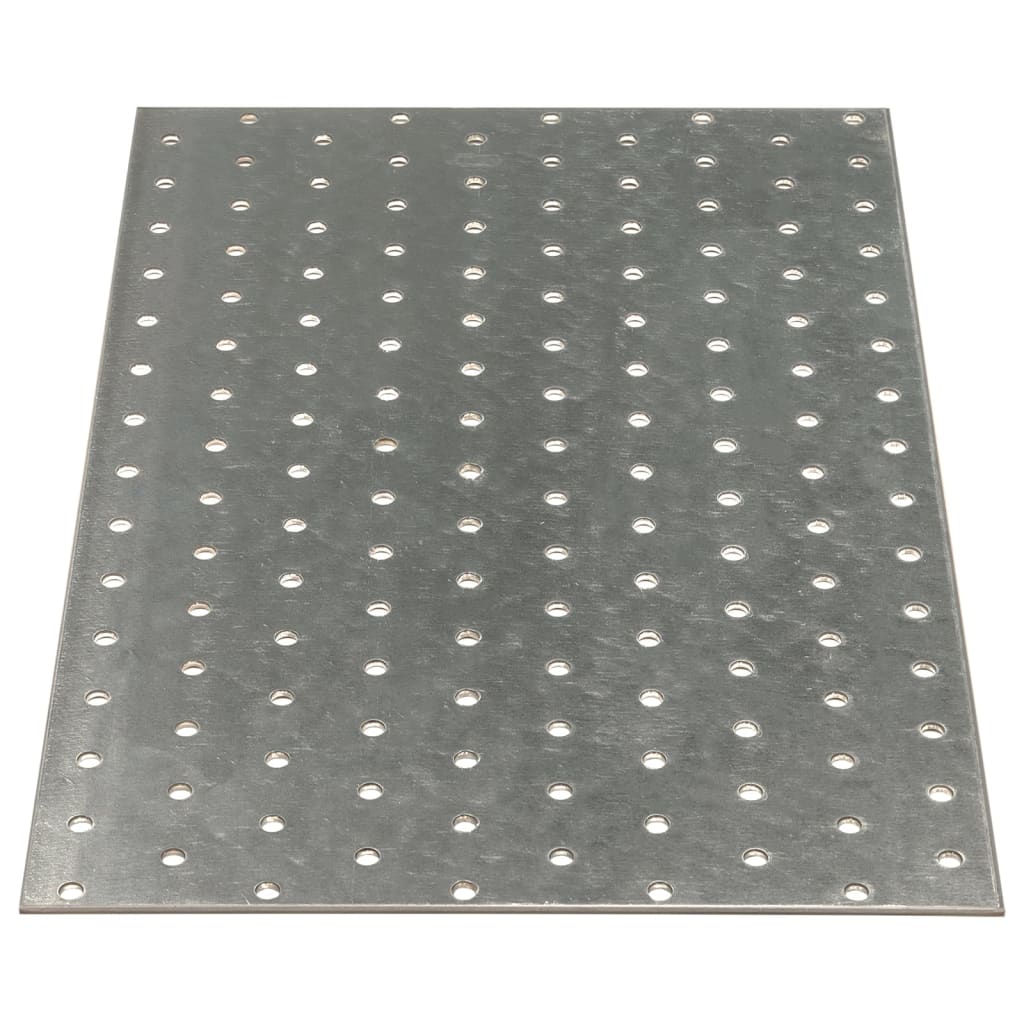 VidaXL Feuilles perforées 20 pcs 2 mm 300x200 mm acier galvanisé