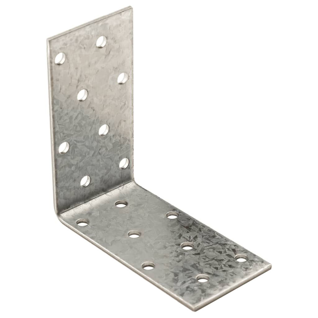 Vidaxx équerres d'angle 40 pièces 2 mm 80x40x80 mm acier galvanisé