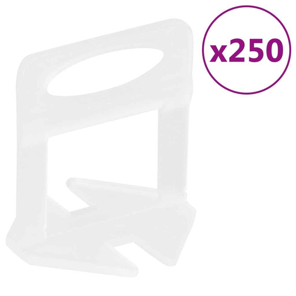 Vidaxl pinces de nivellement pour carrelage 250 pièces 2 mm