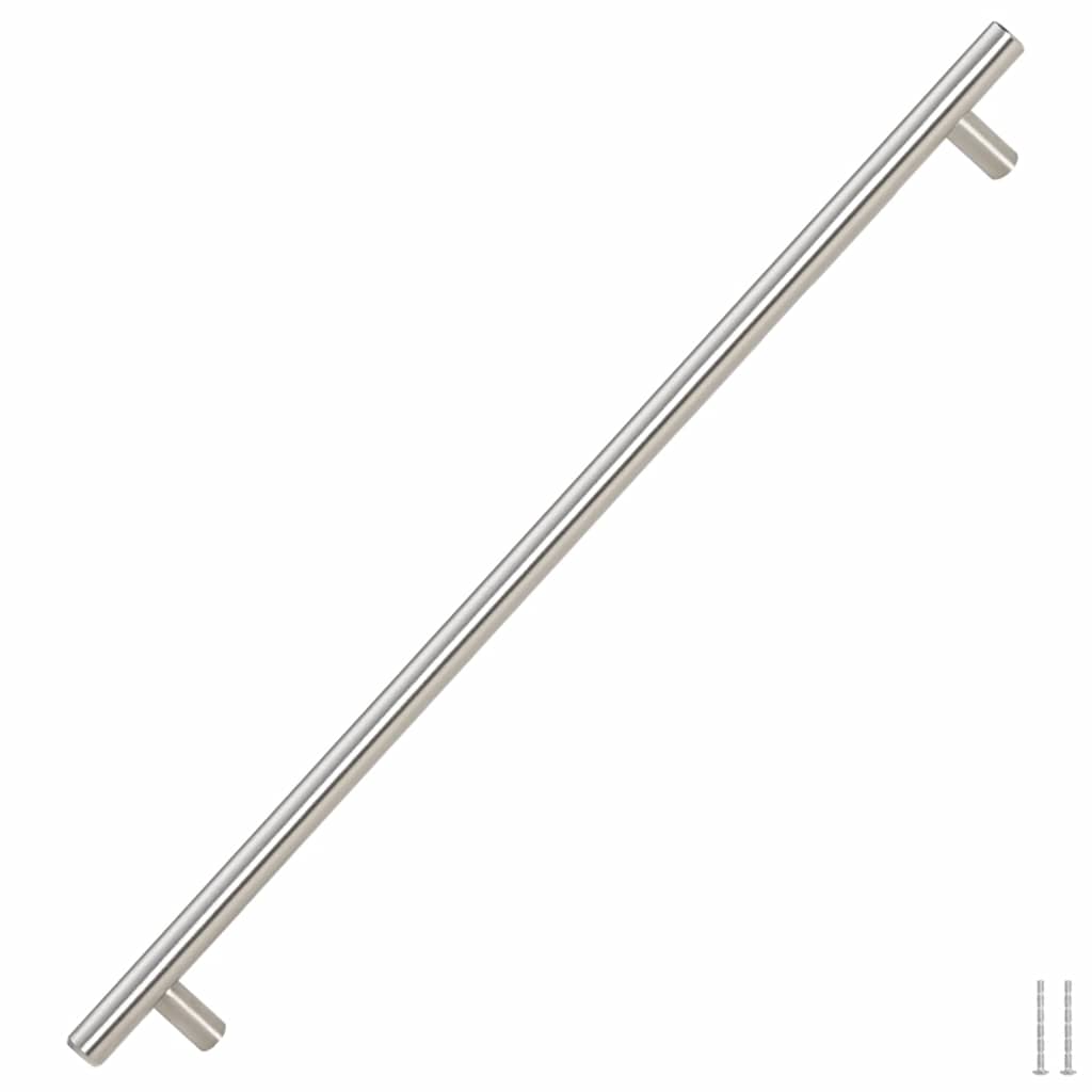 VidaXL Poignées 5 pcs 480 mm acier inoxydable couleur argent