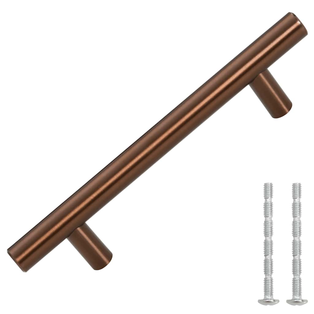 VidaXL poignées 10 pcs 96 mm acier inoxydable couleur bronze