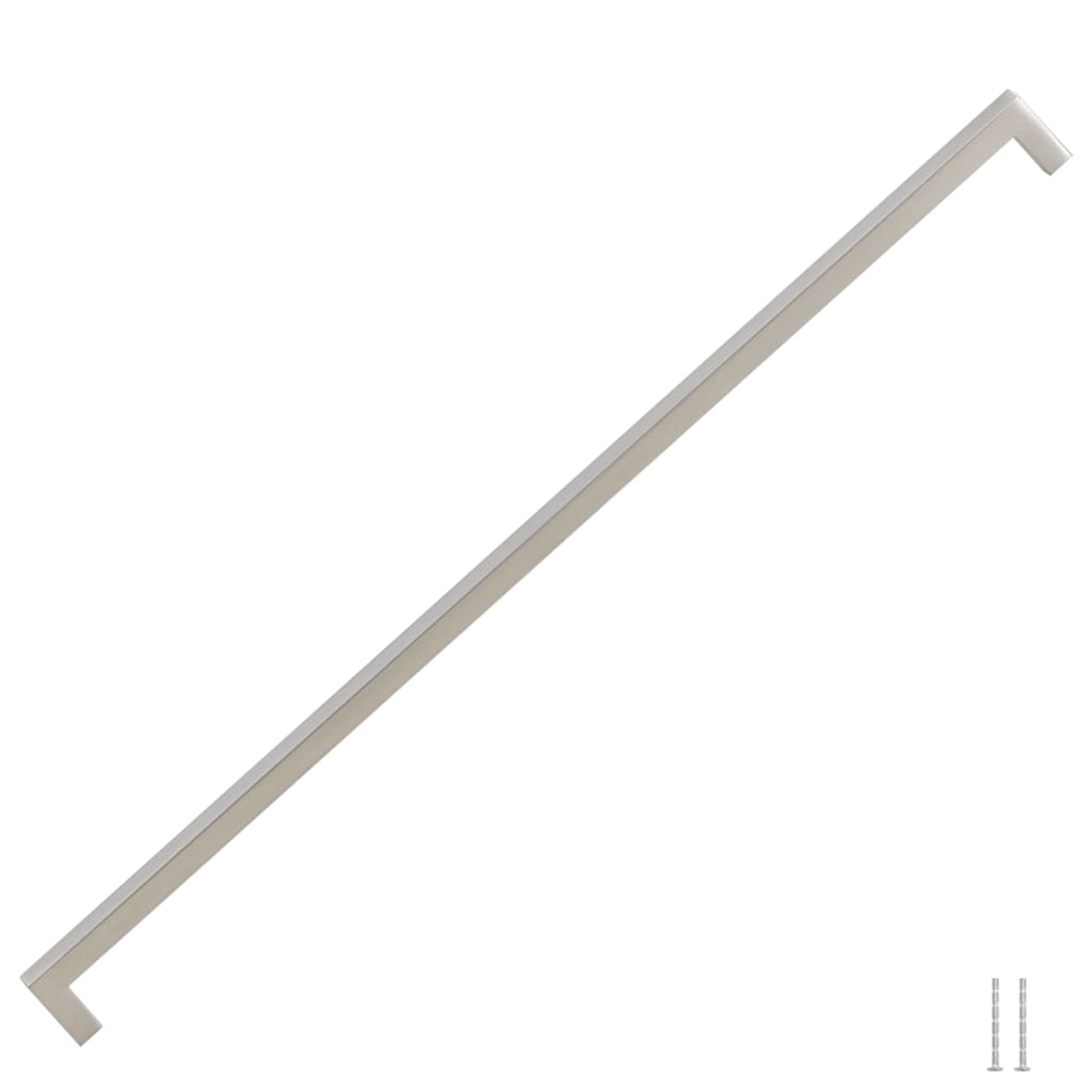 VidaXL poignées 5 pcs 480 mm acier inoxydable couleur argent