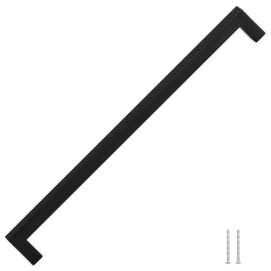 VidaXL poignées 5 pcs 320 mm acier inoxydable noir