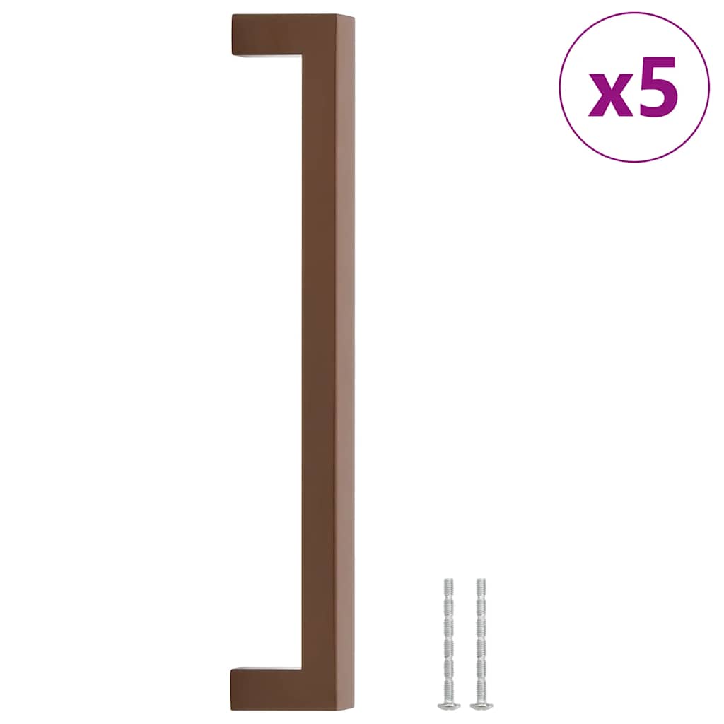 VidaXL poignées 5 pcs 224 mm acier inoxydable couleur bronze