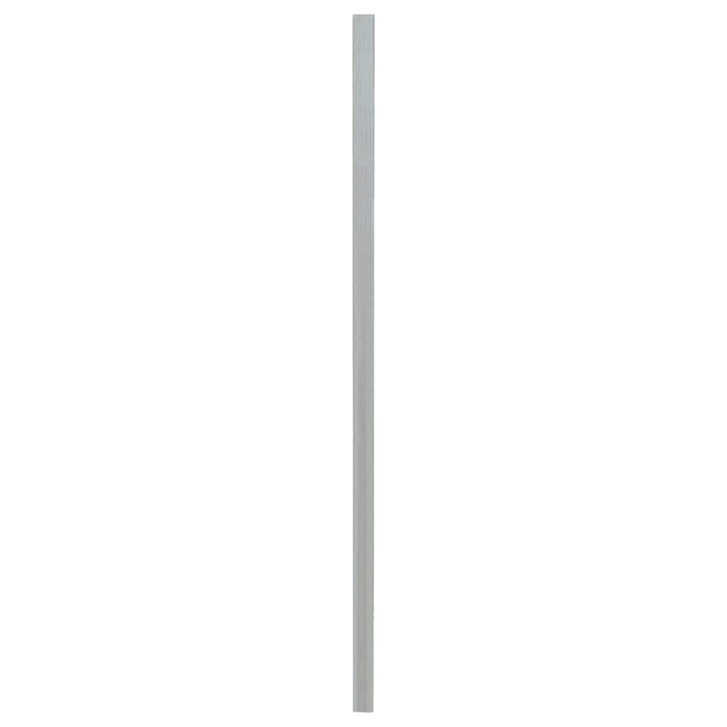 VidaXL Poteaux de clôture 10 pcs 150 cm acier galvanisé couleur argent