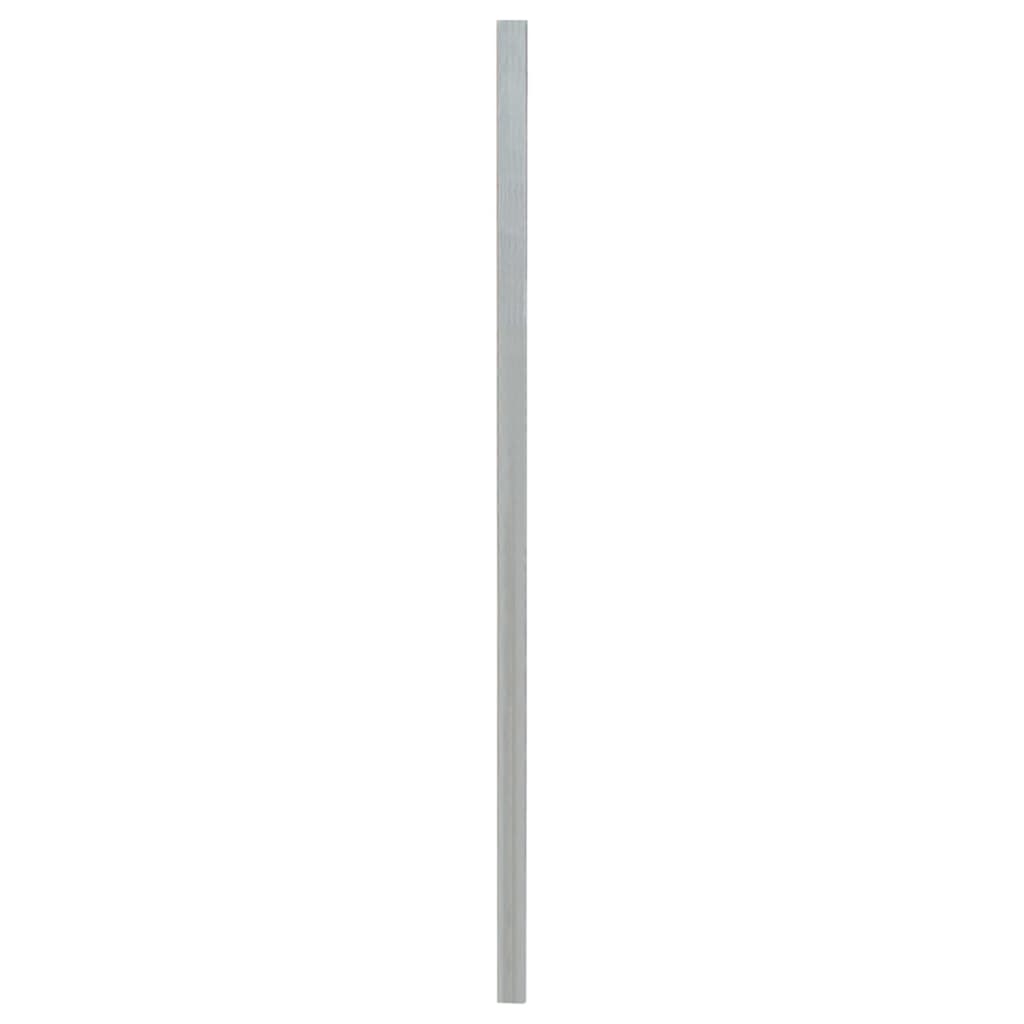 VidaXL Poteaux de clôture 10 pcs 200 cm acier galvanisé couleur argent