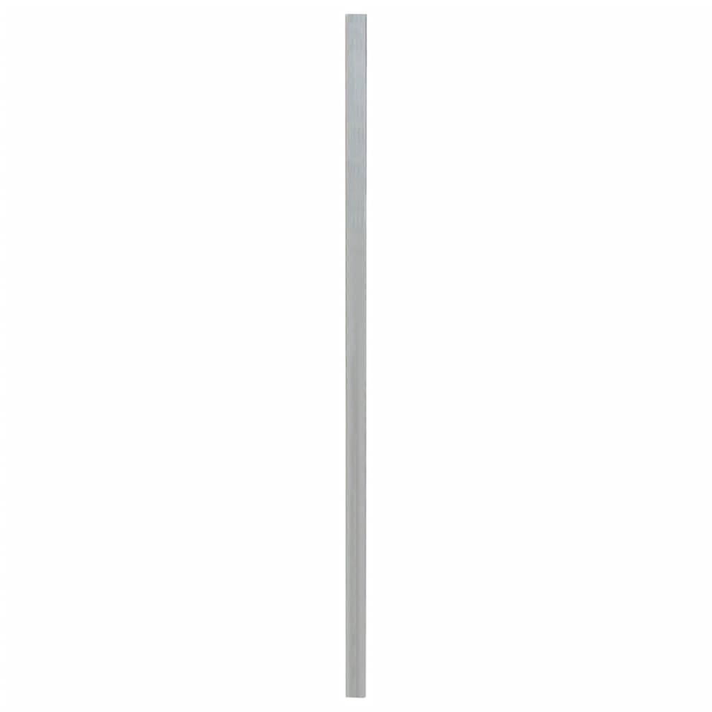 VidaXL Poteaux de clôture 20 pcs 200 cm acier galvanisé couleur argent