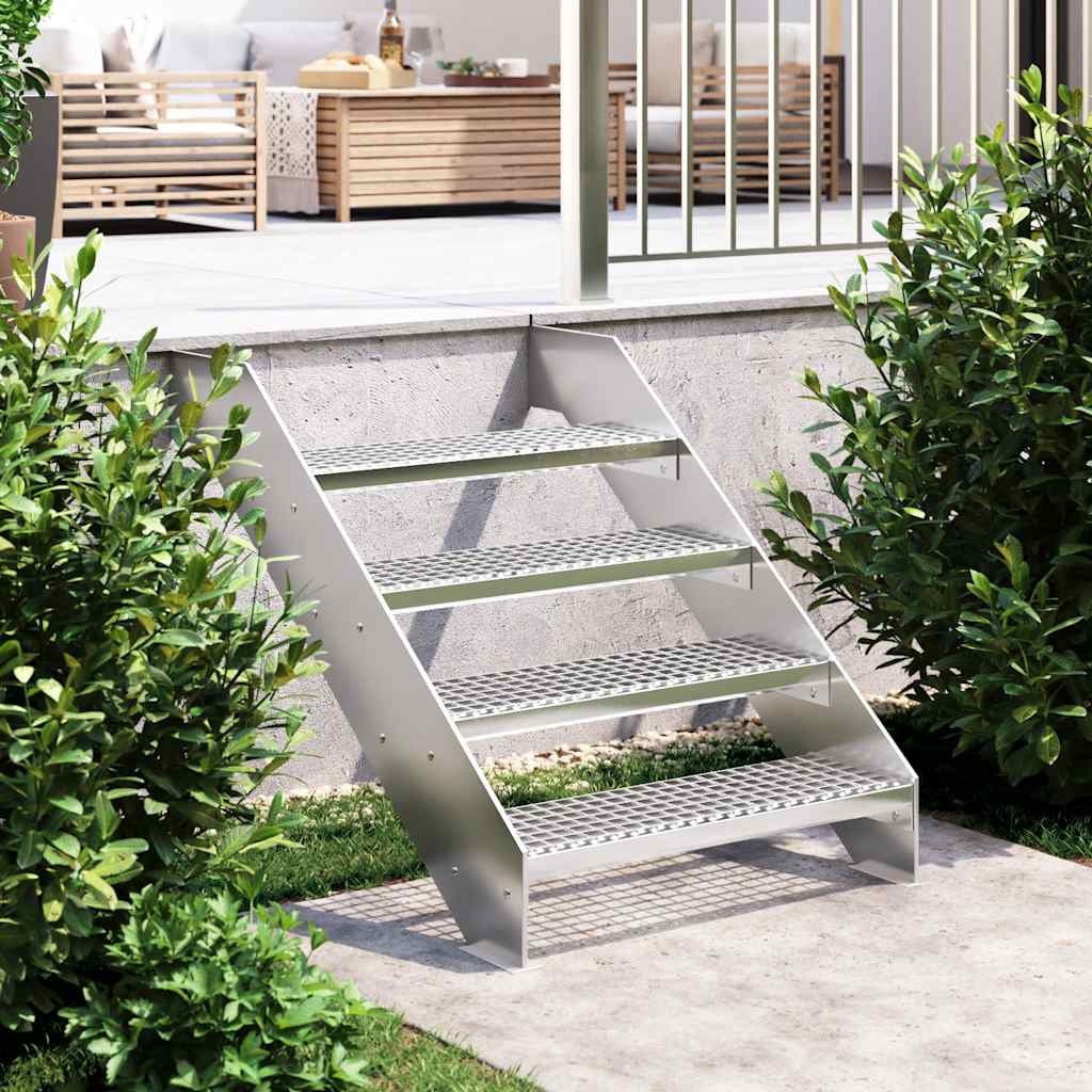 Vidaxl Step-Step Grid 70x24x7 cm en acier galvanisé