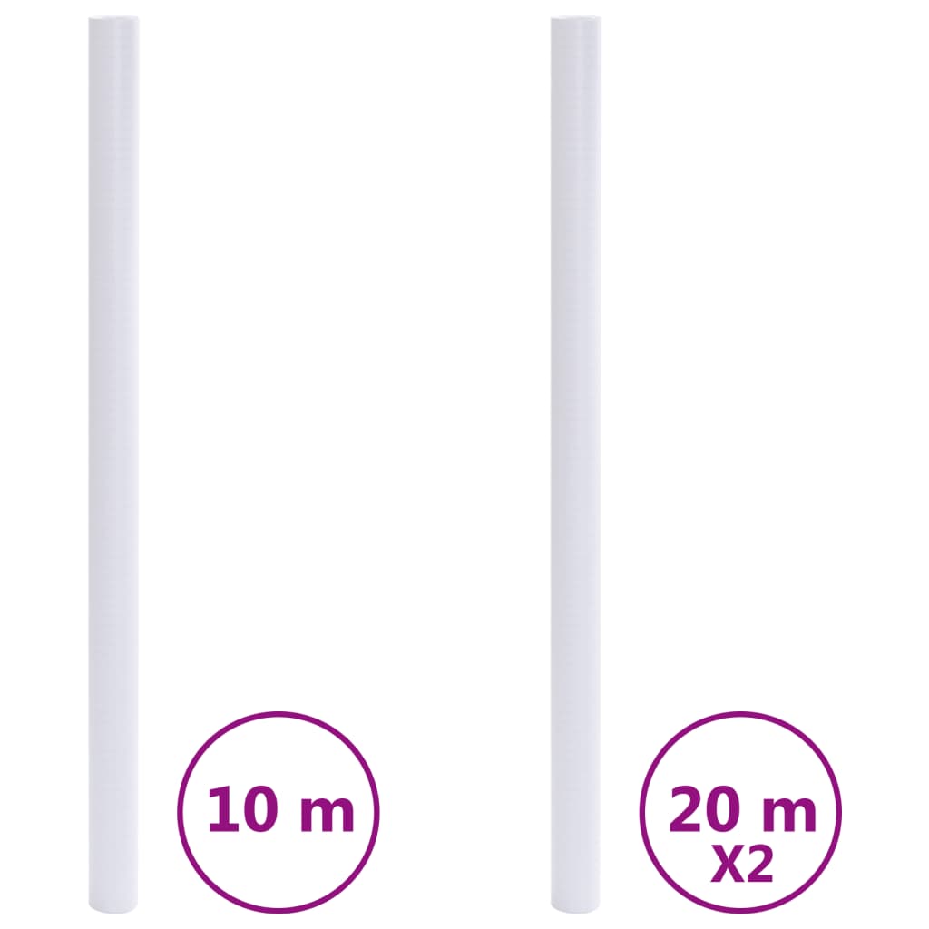 VidaXL Films pour fenêtres PVC mat blanc