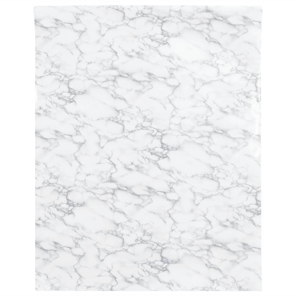 VidaXL Film pour meubles autocollant 90x500 cm PVC marbre blanc