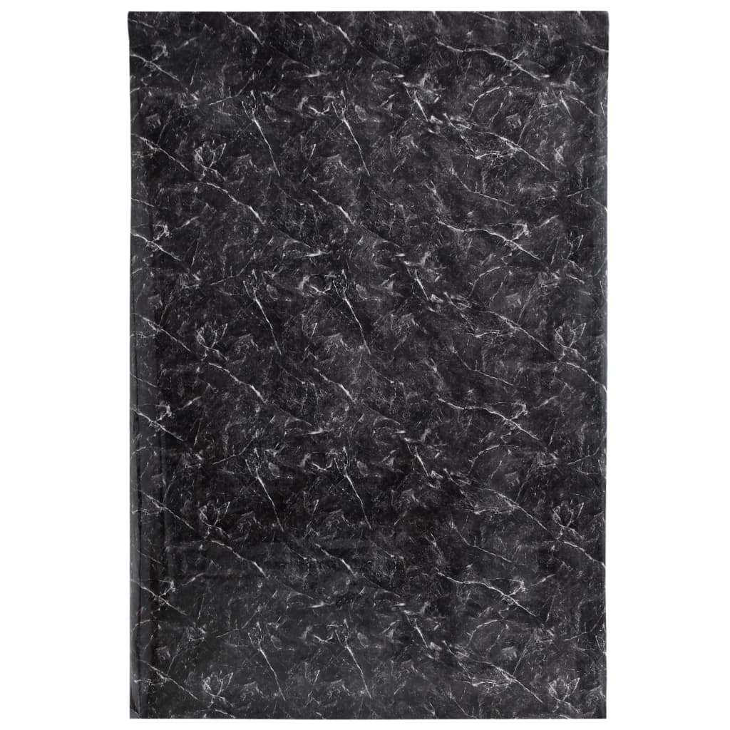 VidaXL Film pour meubles autocollant 90x500 cm PVC marbre noir