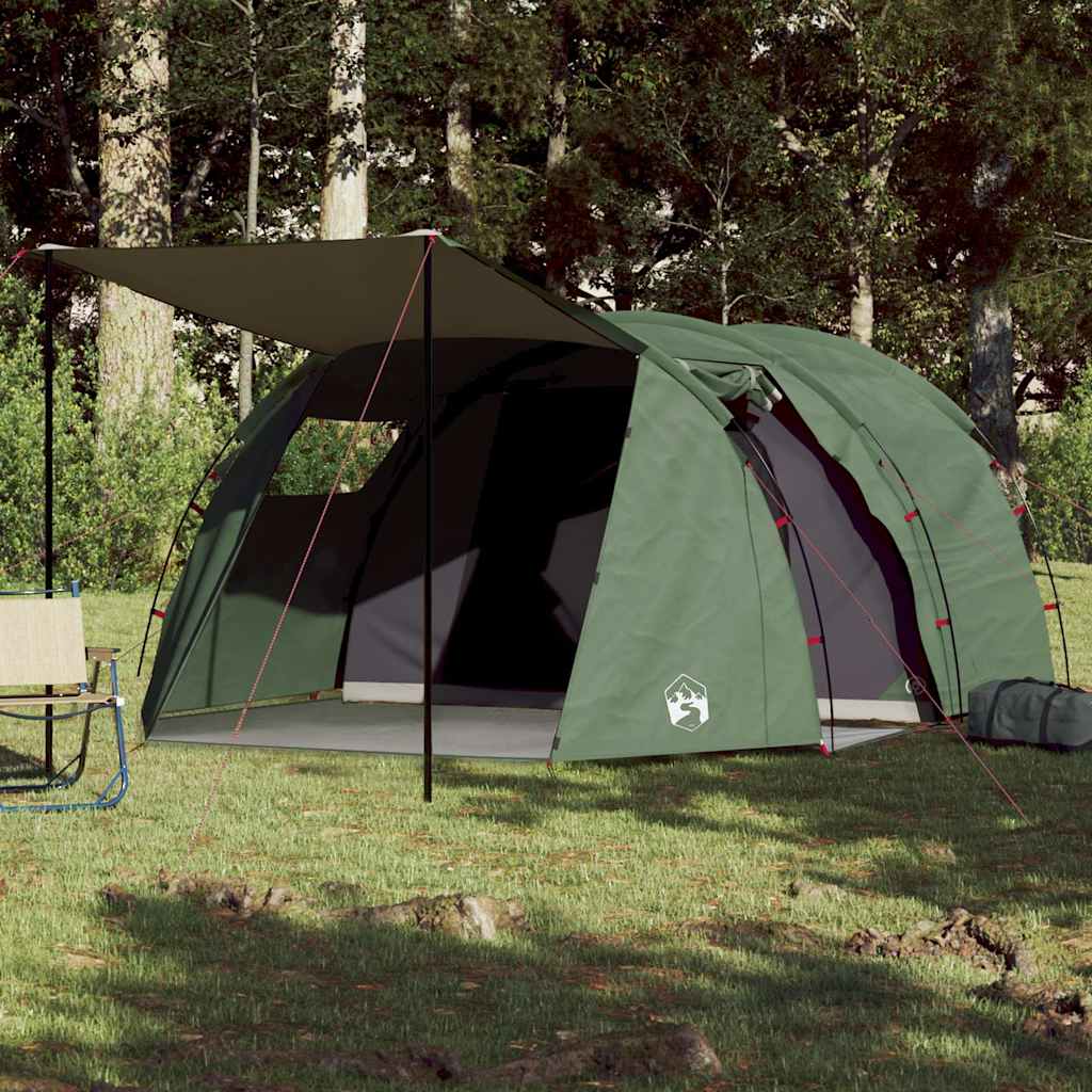 VidaXL tente tunnel 4 personnes imperméable vert