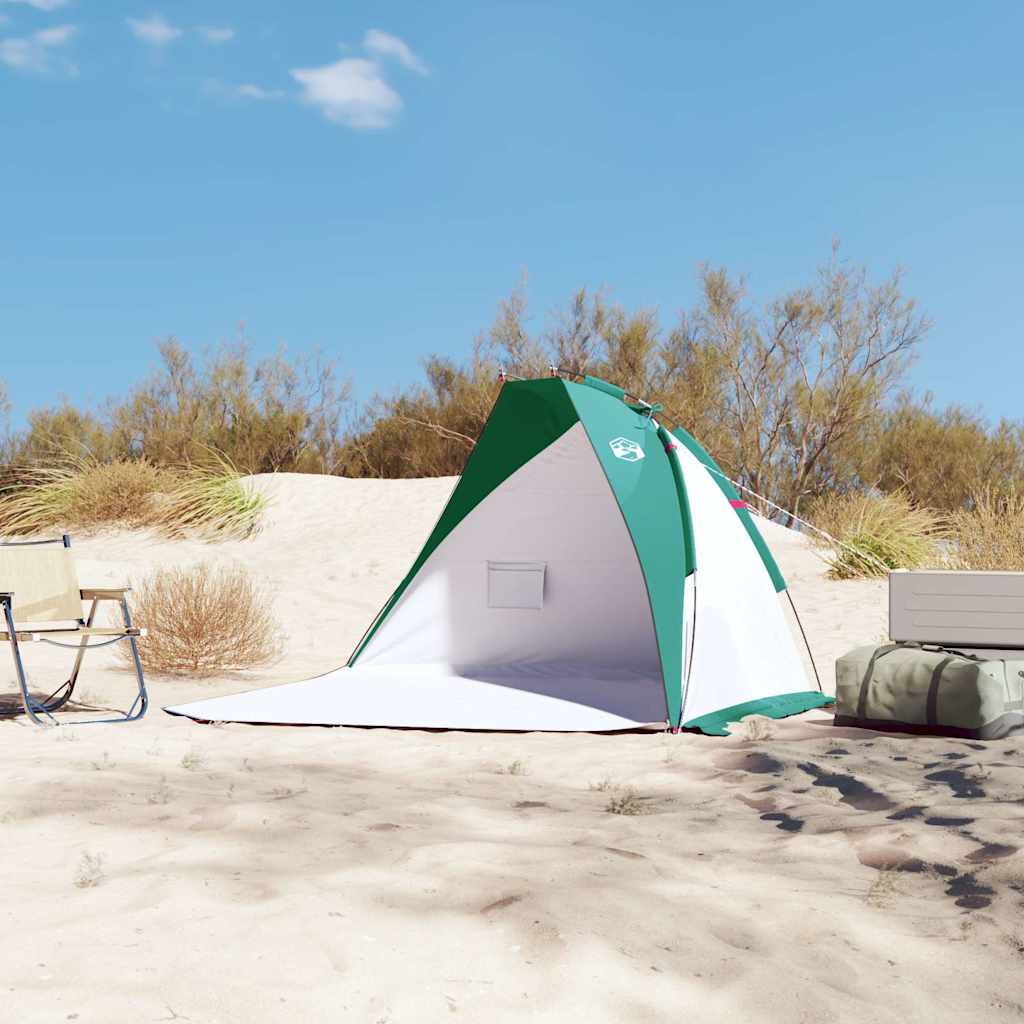 VidaXL tente de plage 268x223x125 cm 185t polyester vert d'eau